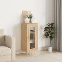 Berkfield Home Sideboard Sonoma Oak 34.5x34x90 cm Engineered Wood in Brown