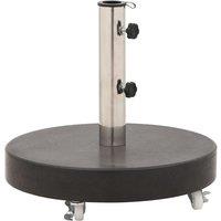 Berkfield Home Parasol Base Granite 30 kg Round Black