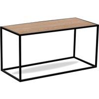 Nordlys Rectangular Modern Industrial Design Coffee Table in Brown