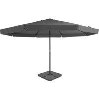 Berkfield Home Outdoor Umbrella with Portable Base Anthracite in Grey