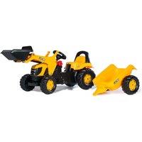 Rolly JCB Tractor with Frontloader & Trailer in Yellow