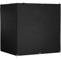 Berkfield Home Swing Bench Cover 12 Eyelets 220x177x220 cm Polyethylene in Black | Size: 220 x 177 x 220 cm