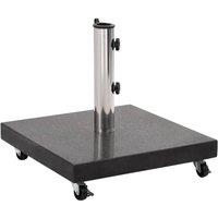 Berkfield Home Parasol Base Granite 30 kg Square Black