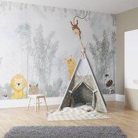 Superfresco Easy Roarsome Blue Grey Print To Order 3m x 2.8m Mural