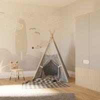 Superfresco Easy Scandi Animals Grey Print To Order 3m x 2.8m Mural