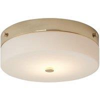 Netlighting Tamar 1 Light Large Flush Light Polished Gold