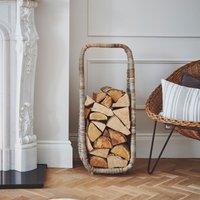 Ivyline Natural Rattan Tall Log Storage H90cm W35cm