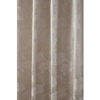 New Edge Blinds English Garden Lined Eyelet Jacquard Curtains in Cream | Size: 168 cm width x 183 cm drop