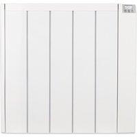 MYLEK Ceramic Electric Panel Heater with 24/7 Digital Timer IP24 Rated 1500W in White