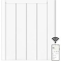 MYLEK Ceramic Electric Panel Heater WIFI App Radiator Triac Thermostat 1kW in White