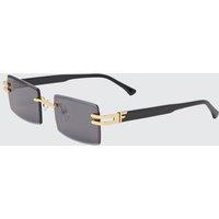 FRADIME Frameless Sunglasses in Black