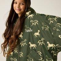 Regatta Junior Waterproof Changing Robe in Dark Olive | Size: 3-5
