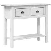 Berkfield Home Console Table BODO White 90x34.5x73 cm Solid Wood Pine