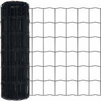Berkfield Home Euro Fence Grey 0.4x25 m Steel