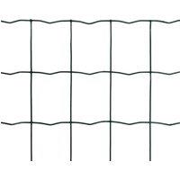 Berkfield Home Euro Fence Steel 25x1.0 m Green