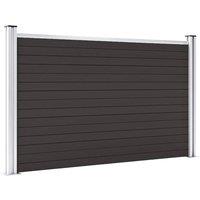 Berkfield Home Fence Panel WPC 180x105 cm Black