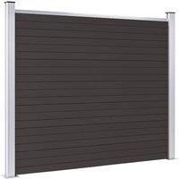 Berkfield Home Fence Panel WPC 180x146 cm Black