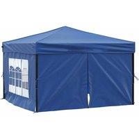 Berkfield Home Folding Party Tent with Sidewalls Blue 3x3 m