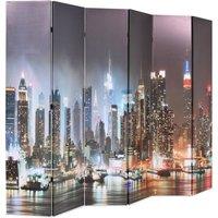 Berkfield Home Folding Room Divider 228x170 cm New York by Night