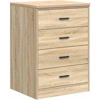 Berkfield Home Garage Storage Cabinet Sonoma Oak 60x51x85 cm Solid Wood Pine in Light Tan | Size: 60 x 51 x 85 cm