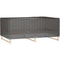 Berkfield Home Garden Furniture Covers 2 pcs 12 Eyelets 227x152x65 cm Rectangular in Black | Size: 227 x 152 x 65 cm