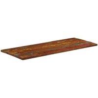 Berkfield Home Table Top 140x60x2.5 cm Rectangular Solid Wood Reclaimed in Brown