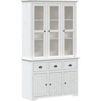 Berkfield Home Highborad "BODO" White 115.5x43x200.5 cm Solid Wood Pine