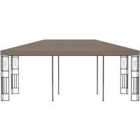 Berkfield Home Gazebo 6x3 m Taupe Fabric in Beige