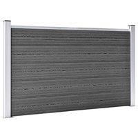 Berkfield Home Durable Fence Panel Set WPC 699x105 cm Black