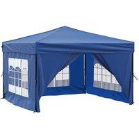 Berkfield Home Decorative Folding Party Tent with Sidewalls Blue 3x3 m
