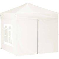 Berkfield Home Decorative Folding Party Tent with Sidewalls Cream 2x2 m