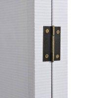 Berkfield Home White Folding Room Divider 120x170 cm New York by Day Black & White