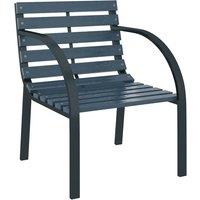 Berkfield Home Classic Garden Chairs 2 pcs Grey Wood