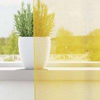 Berkfield Home Voile Curtains with Loops 2 pcs Yellow 140x225 cm