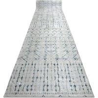 RugsX Anti-Slip Lotus Runner in Beige | Size: 120 cm x 470 cm