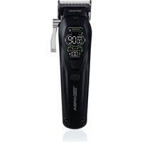 Geepas Men's Hair Trimmer DLC Ceramic Blades LCD Display 2H Runtime 3 Speed in Black