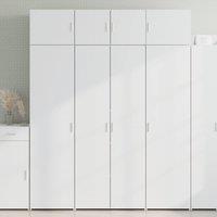 Berkfield Home Storage Cabinet White 80x42.5x225 cm Engineered Wood