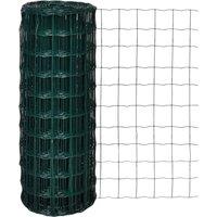 Berkfield Home Euro Fence Steel 25x1.0 m Green