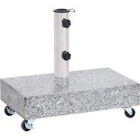 Berkfield Home Umbrella Base Light Grey 45x25x8.3 cm Granite