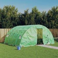 Berkfield Home Greenhouse with Steel Frame Green 20 m 5x4x2.3 m