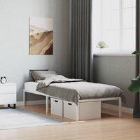 Berkfield Home Metal Bed Frame White 80x200 cm