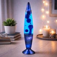Dragodirect 16 Galaxy Lava Lamp Motion Light Bedroom Desk Mood Lamp in Blue