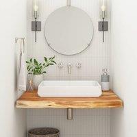 Berkfield Home Bathroom Countertop 60x60x2.5 cm Square Solid Wood Acacia in Brown