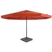 Berkfield Home Outdoor Umbrella with Portable Base Terracotta in Orange
