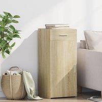 Berkfield Home Sideboard Sonoma Oak 40x42.5x93 cm Engineered Wood in Brown