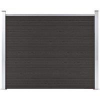 Berkfield Home Fence Panel WPC 180x146 cm Black