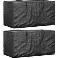 Berkfield Home Christmas Tree Storage Bags 2 pcs Black Polyethylene