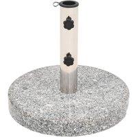 Berkfield Home Parasol Base Granite Round 20 kg in Grey