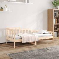 Berkfield Home Day Bed 80x200 cm Solid Wood Pine in Brown