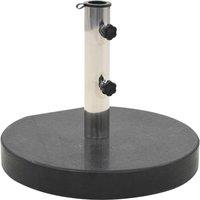 Berkfield Home Parasol Base Granite 28.5 kg Round Black